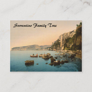 Carte De Visite Sorrente par la mer, Naples, Campanie, Italie