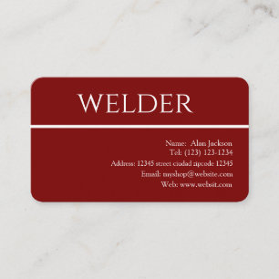carte de visite soudeur modifiable