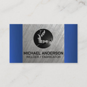 Carte De Visite Soudeur travaillant sur du métal Entrepreneur