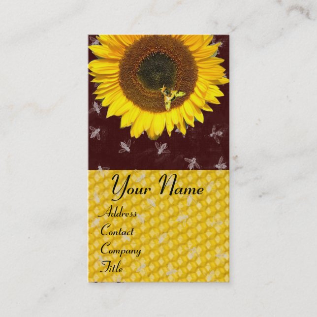 CARTE DE VISITE SOUFFRE ET HONEY BEE, MAINTIEN DE L'OEUVRE, OEUVRE (Devant)