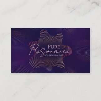 Carte De Visite Sound Healing Practitioner Resonance Wave