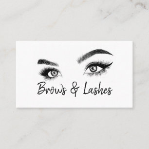 Carte De Visite Sourcils & Cils Microblading, Extensions de Cils