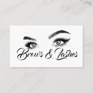 Carte De Visite Sourcils & Cils Microblading, Extensions de Cils