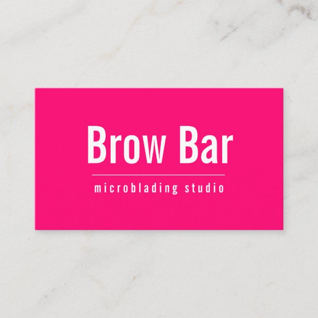 Carte De Visite Sourcils & Cils Microblading, Extensions de Cils (Devant)