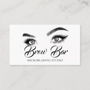Carte De Visite Sourcils & Cils Microblading, Extensions de Cils