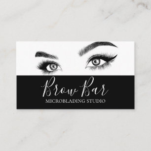 Carte De Visite Sourcils & Cils Microblading, Extensions de Cils B