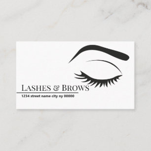Carte De Visite Sourcils et cils Microblading, Extensions de cils