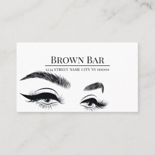 Carte De Visite Sourcils et cils Microblading, Extensions de cils