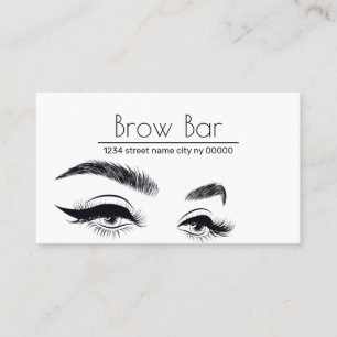 Carte De Visite Sourcils et cils Microblading, Extensions de cils