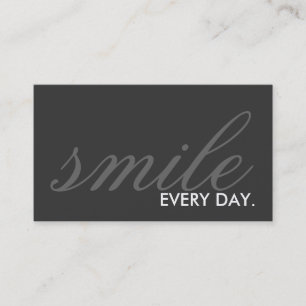 Carte De Visite sourient chaque jour. (couleur personnalisable)