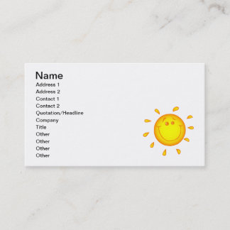 CARTE DE VISITE SOURIRE CHER SOLEIL SOLEIL SOLEIL HEUREUX ÉTÉ