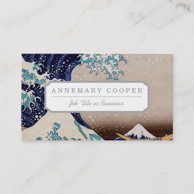 Carte De Visite Sous la grande vague outre de Kanagawa (Devant)