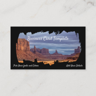 Carte De Visite Southwestern Monument Valley Arizona