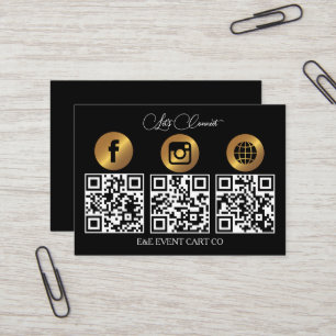 Carte De Visite Soyons sociaux Entreprise moderne de code QR