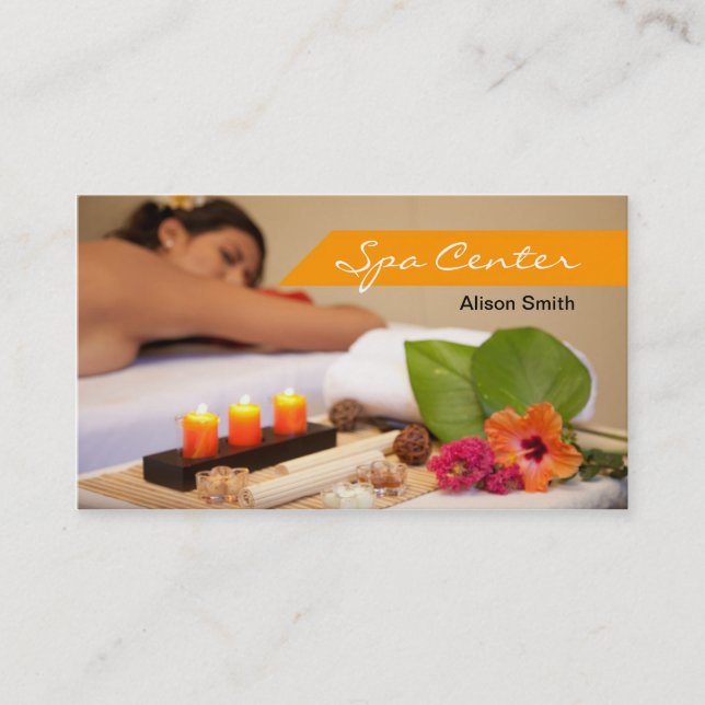 Carte De Visite Spa Center et Massage Business card (Devant)