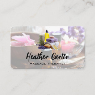 Carte De Visite Spa de jour   Sels de bain Huiles et savons à base