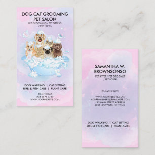 Carte De Visite SPA de toilettage pour chiens et chats de luxe