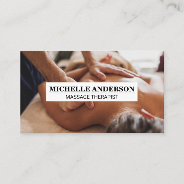 Carte De Visite Spa | Massage de relaxation (Devant)