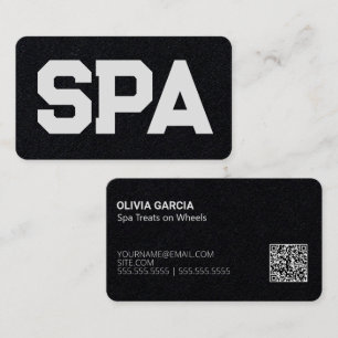 Carte De Visite Spa mobile personnalisé QR