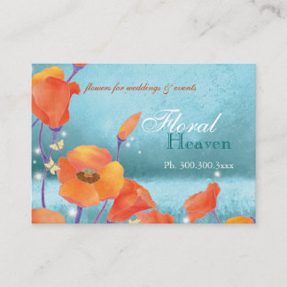Carte De Visite Spa Turquoise Rustique