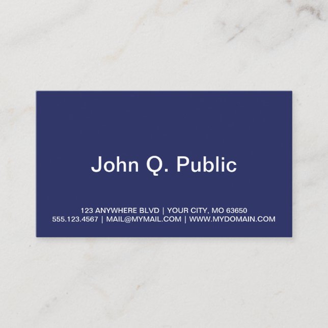 Carte De Visite Spacey Atlanta (Devant)