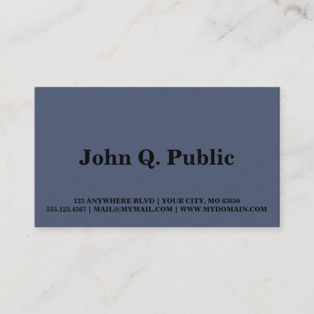 Carte De Visite Spacey Manhattan (Devant)