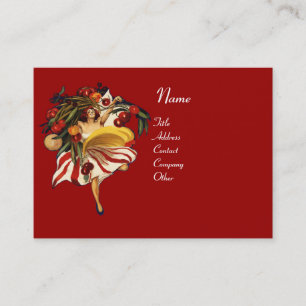 CARTE DE VISITE SPAGHETTI PARTY DANCE, CUISINE ITALIENNE ET TOMATE