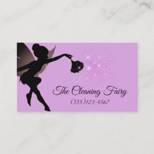 Carte De Visite Sparkle Fairy Maid House Cleaning Services Entrepr