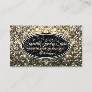 Carte De Visite Sparkle Gold Boss Glitz Glam Starlust Bijoux
