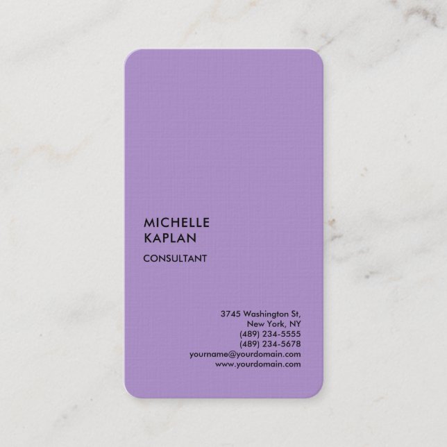 Carte De Visite Spécial Exclusif Professionnel Unique (Devant)