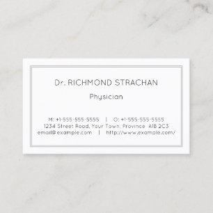 Carte de visite spécialisé en soins de santé si