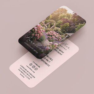 Carte De Visite Spécialiste de jardin de fleuriste pastel Artiste
