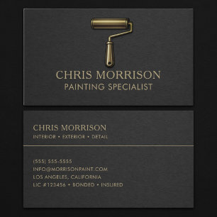 Carte De Visite Spécialiste de la peinture Professionnel 