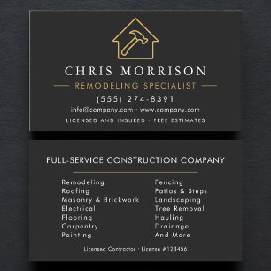 Carte De Visite Spécialiste de la rénovation professionnelle de co