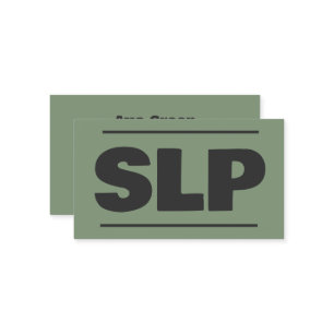 Carte De Visite Spécialiste du bien-être de la parole SLP