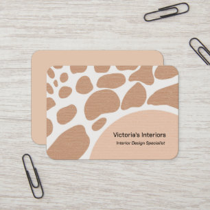 Carte De Visite Spécialiste du design d'intérieur