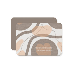Carte De Visite Spécialiste du design d'intérieur