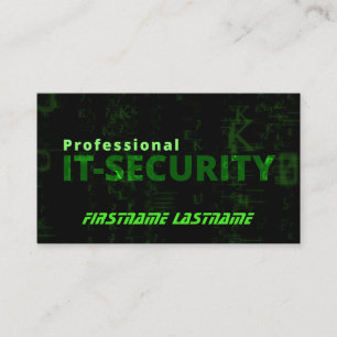 Carte De Visite Spécialiste en cybersécurité de la criminalité inf