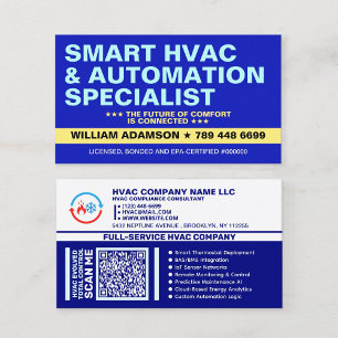 Carte De Visite Spécialiste intelligent en CVC   Entreprise de cli