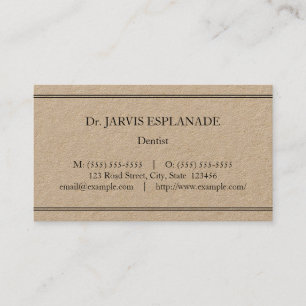 Carte de visite spécialiste Médicale, simple, humb