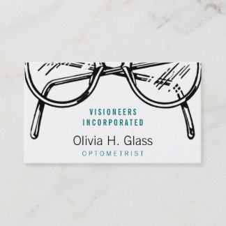 Carte De Visite Spectacles lunettes Vue optique