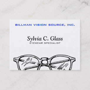 Carte De Visite Spectacles lunettes Vue optique