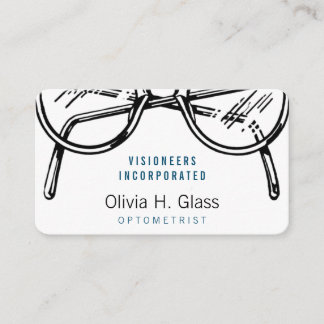Carte De Visite Spectacles Vêtements de lunettes Vision optique