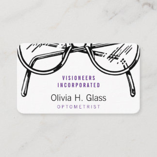 Carte De Visite Spectacles Vêtements de lunettes Vision optique