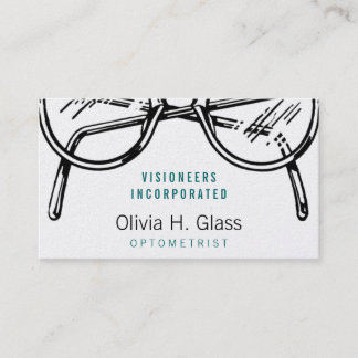 Carte De Visite Spectacles Vêtements de lunettes Vision optique