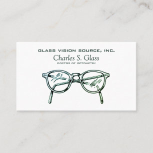 Carte De Visite Spectacles Vêtements de lunettes Vision Optique V