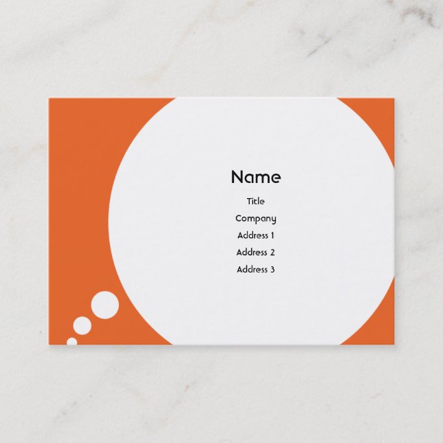 Carte De Visite Speechbubble - potelé (Devant)