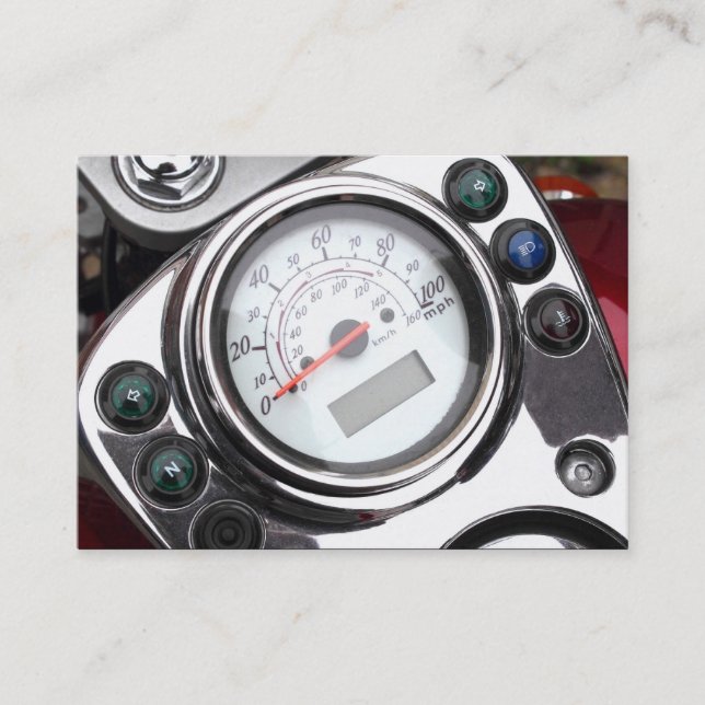 Carte De Visite Speedomètre moto (Devant)