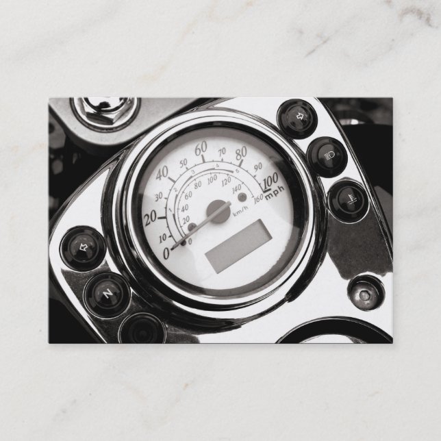 Carte De Visite Speedomètre moto (Devant)