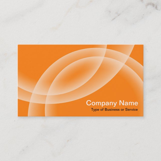 Carte De Visite Sphères de recouvrement - orange (Devant)